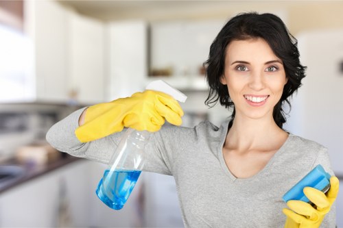 Local technician carrying out pet stain cleaning in Edgware